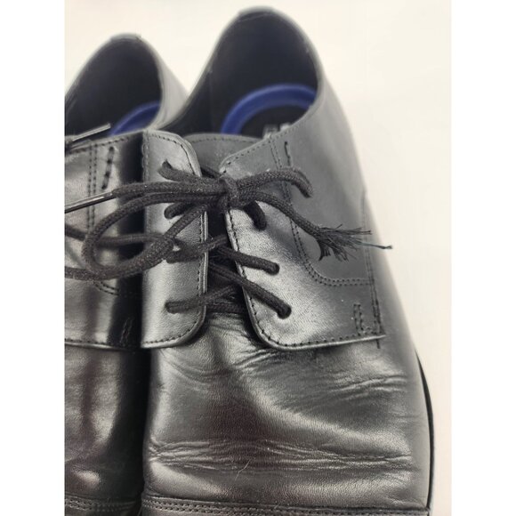 Bostonian Nantucket Dress Shoes Men's 10 W Wide Cap Toe Black Leather Oxford - Picture 5 of 12